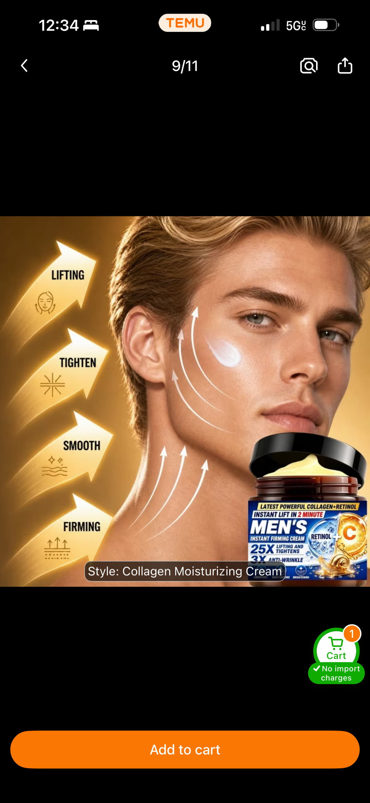 Men’s Age Defense™ – Collagen, Retinol & Vitamin C Firming Cream