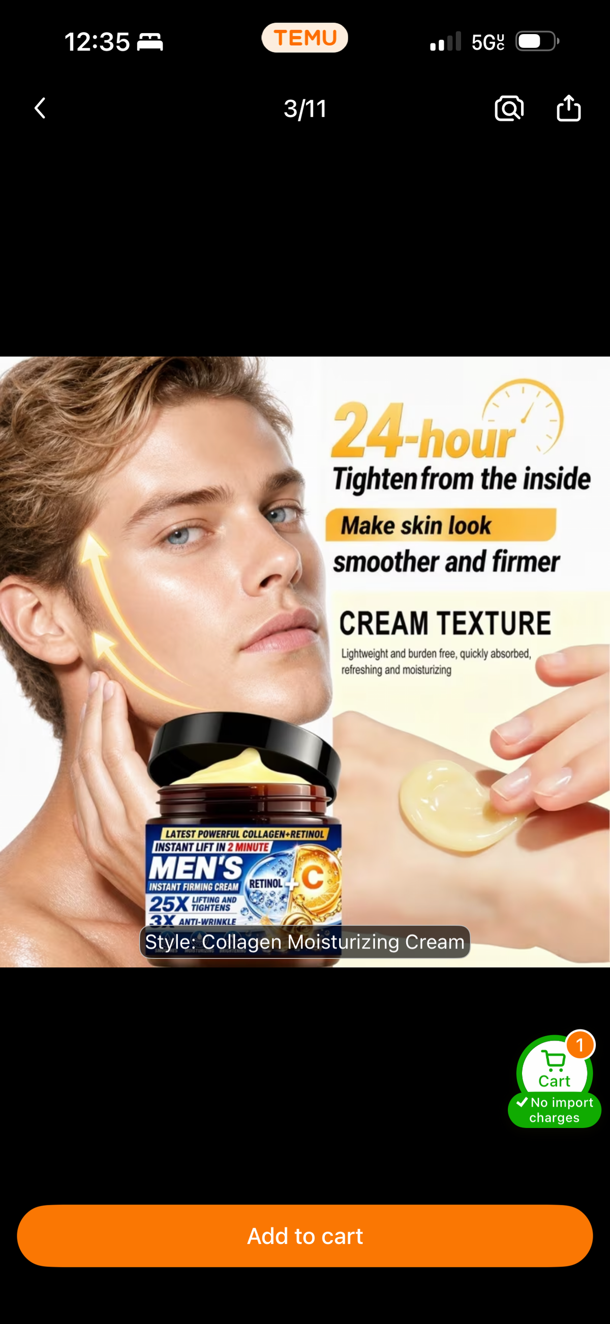 Men’s Age Defense™ – Collagen, Retinol & Vitamin C Firming Cream